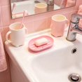 thumbnail image 4 of Silicone Soap Bowl With Drainage Holes Non Slide Elliptical Soap Container For Bathroom And Shower Use, 4 of 6