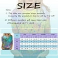 thumbnail image 4 of Graphic Tees for Women Tunic Casual Summer Floral 3/4 Sleeve Round Neckline Floral Printed Loose Side Split Tunic T-Shirts Sizes XL, 4 of 4