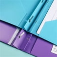 thumbnail image 4 of Hyrbek Folders with Pockets and Brads, Plastic Folders with Brads,Privacy Folders for Students, Plastic Folders Bulk, Plastic Folders with Pockets and Brads, Heavy Duty Plastic Folders, 4 of 9