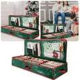 thumbnail image 2 of LHWEN Christmas Wrapping Paper Storage Organizer Under Bed Holiday Gift Wrap Container Spacious Storage Bag with Handles for Wrapping Paper Ribbons Bows and Holiday Packing Supplies Durable, 2 of 5