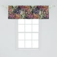 thumbnail image 2 of Floral Window Valance, Tulip Flowers Watercolor Concept Summer Ornamental Meadow Bloom, Curtain Valance for Kitchen Bedroom with Rod Pocket, 54" X 18", Olive Green and Multicolor, by Ambesonne, 2 of 2