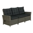 thumbnail image 4 of Alaterre Asti Cushion Resin Wicker Outdoor Sofa - Dark Gray, 4 of 8