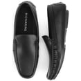 thumbnail image 6 of Mio Marino Threaded Leather Loafers for Men, 6 of 7