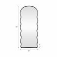 thumbnail image 7 of Sagebrook Home Timeless Elegance 23x55 Inch Curvy Edged Leaner Mirror in Black, Iron, 7 of 7
