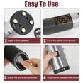 thumbnail image 6 of YOLETO Electric Pepper Mill, Battery Operated Mill with LED Light, Gravity Sensor Automatic Pepper Mill, Adjustable Coarseness, 6 of 8