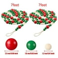 thumbnail image 2 of 2Pcs Christmas Wood Bead Garland Country Farmhouse Home Decor Boho Garland Wall Hanging 7 Ft Christmas Tree Bead Decoration for Christmas Party Supplies Holiday Favors, 2 of 7