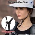 thumbnail image 6 of HOMEYA Women Ponytail Sun Hat, Wide Brim Outdoor UV-Protection Hat Foldable Ponytail Bucket Cap for Beach Fishing Hiking, 6 of 9