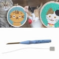 thumbnail image 2 of Adjustable Embroidery Needle Punch Needle Craft DIY Hand Sewing Needle Thread Accessories Poke Flower Needle Blister Card Packaging 100pcs, 2 of 5