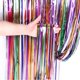thumbnail image 1 of Cortina con flecos de papel de aluminio de arcoíris, 3 piezas, cortinas metálicas de oropel con efecto tie-dye, telón de fondo para fotos para decoraciones de fiestas de bodas y cumpleaños de arcoíris, 1 of 5