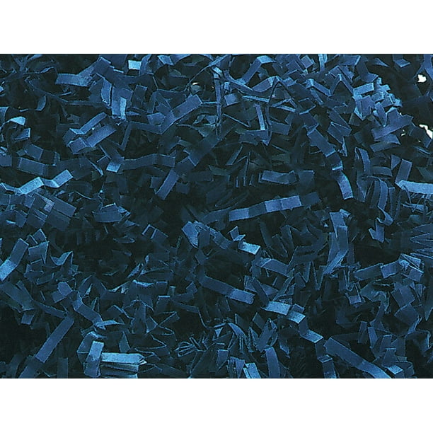 Pack Of 1, Solid Navy Blue Crinkle Cut™ Paper Shred (SpringFill® / Zig