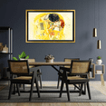 thumbnail image 3 of Cuadro Decorativo Maxigráfica Shop El Beso Gustav Klimt HD con Marco Flotado Canvas Abstracto Elegante, 3 of 3