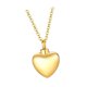 thumbnail image 4 of Collar de conmemorativa que se puede abrir Encanto elegante Recuerdo de corazón de amor de acero inoxidable Dorado Yinane collar de urna conmemorativa, 4 of 8