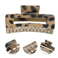 thumbnail image 2 of Unique Bargains 1 Pc Fashionable Rectangular Hair Clips for Home Light Brown, 2 of 5