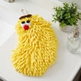 thumbnail image 5 of Unique Bargains Cartoon Chenille Hand Towels for Bathroom Yellow/Orange 10" x 6"/5" x 6", 5 of 6