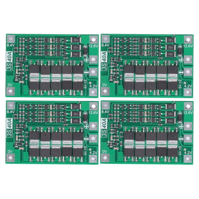 Placa de protección de batería de litio, 4 piezas Placa de equilibrio de batería de protección de batería de litio Placa de equilibrio de batería de litio Funcionalidad versátil