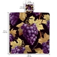 thumbnail image 2 of Thanksgiving Canvas Beach Blanket Picnic Mat, Large Size Foldable Beach Mat with Carry Bag, Stylish Design for Beach Trip Essentials, Soft and Durable Fabric Blanket, 2 of 6