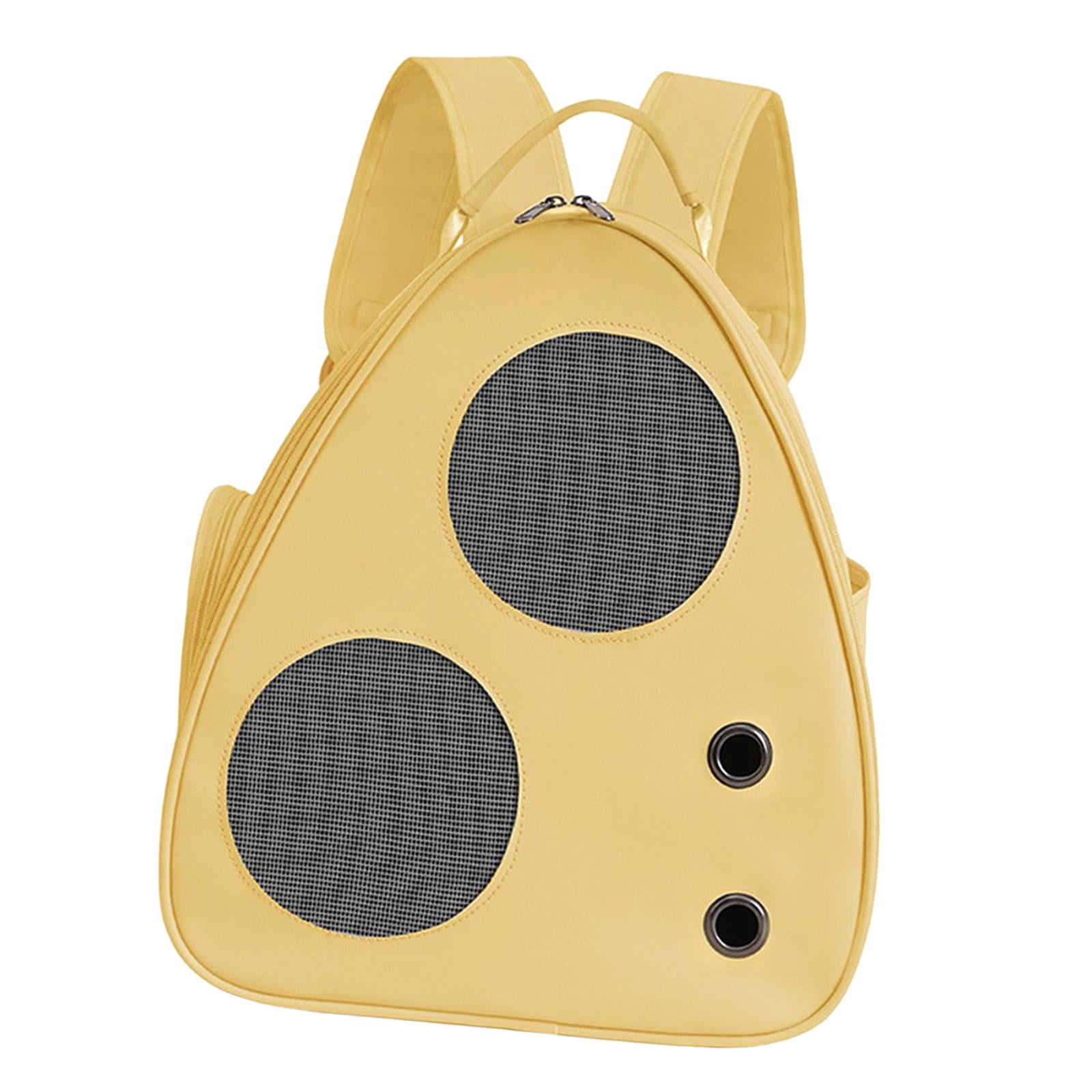 Bvdfgk Cat Carrier Backpack, Ventilated Mesh And Holes, Side Pocket, Small, Medium, Cat Yellow