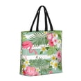 thumbnail image 2 of Vsdgher Tropical Flamingo print Tote Bag for Women Shoulder Bag with Zipper Large Shoulder Bag Handle Handbag Portable Washable for Travel, Work, 2 of 8