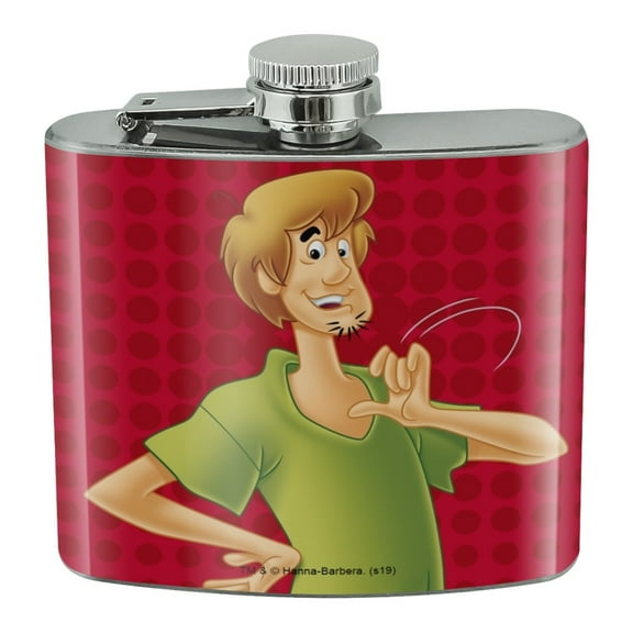 Scooby-Doo Shaggy Character Stainless Steel 5oz Hip Drink Kidney Flask