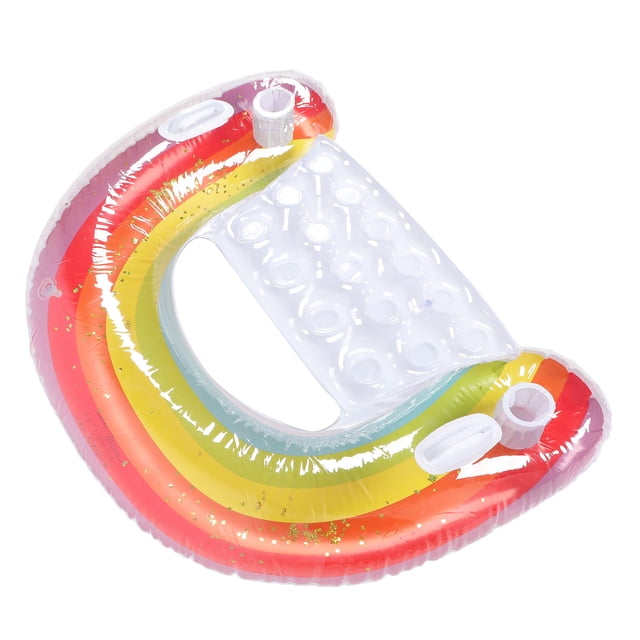 Inflatable Chair Float, PVC Inflatable Raft Swimming Pool Lounge for Lake
