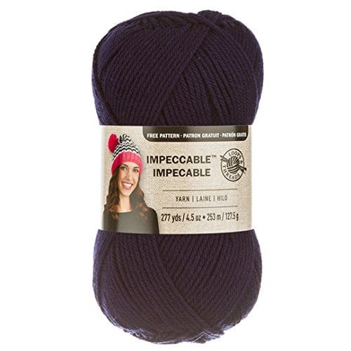 Loops & Threads Impeccable Yarn 4.5 oz. One Ball - Navy Blue