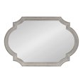 thumbnail image 3 of Kate and Laurel Fairbourne Glam Scalloped Wall Mirror, 24 x 36, Gray, Traditional Decorative Mirror with Elegant Scalloped Edge for Sleek Glamorous Home Decor, 3 of 9