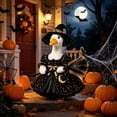thumbnail image 5 of AuroraX Witch Dress with Broomstick Hat 23 inch Porch Goose Halloween Outfit Autumn , 17-19 inch Porch Goose Clothes Sets Halloween Decorations Outdoor Gothic Decor Accessories, 5 of 6