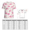 thumbnail image 2 of Flamingo Pattern Women's T-Shirt Short Sleeve T Shirts Tops Tee Ladies Loose T, 2 of 6