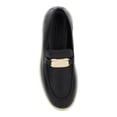thumbnail image 3 of Salvatore Ferragamo Women's Crio' Black Loafers With Logo Plaque In Leather Black Sizes US 3.5-18, 3 of 3