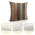 thumbnail image 4 of YINGXI Throw Pillow Cover Brown Rustic Wood Decorative Pillow Case Home Decor Square pillowcase 12x12in, 4 of 5
