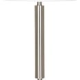thumbnail image 3 of Benjara Metal Table Lamp with Fabric Drum Shade- White and Silver, 3 of 7