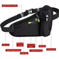 thumbnail image 5 of Running Belt Hydration Waist Pack with Water Bottle Holder for Men&Women Outdoor Sports (Black), 5 of 6