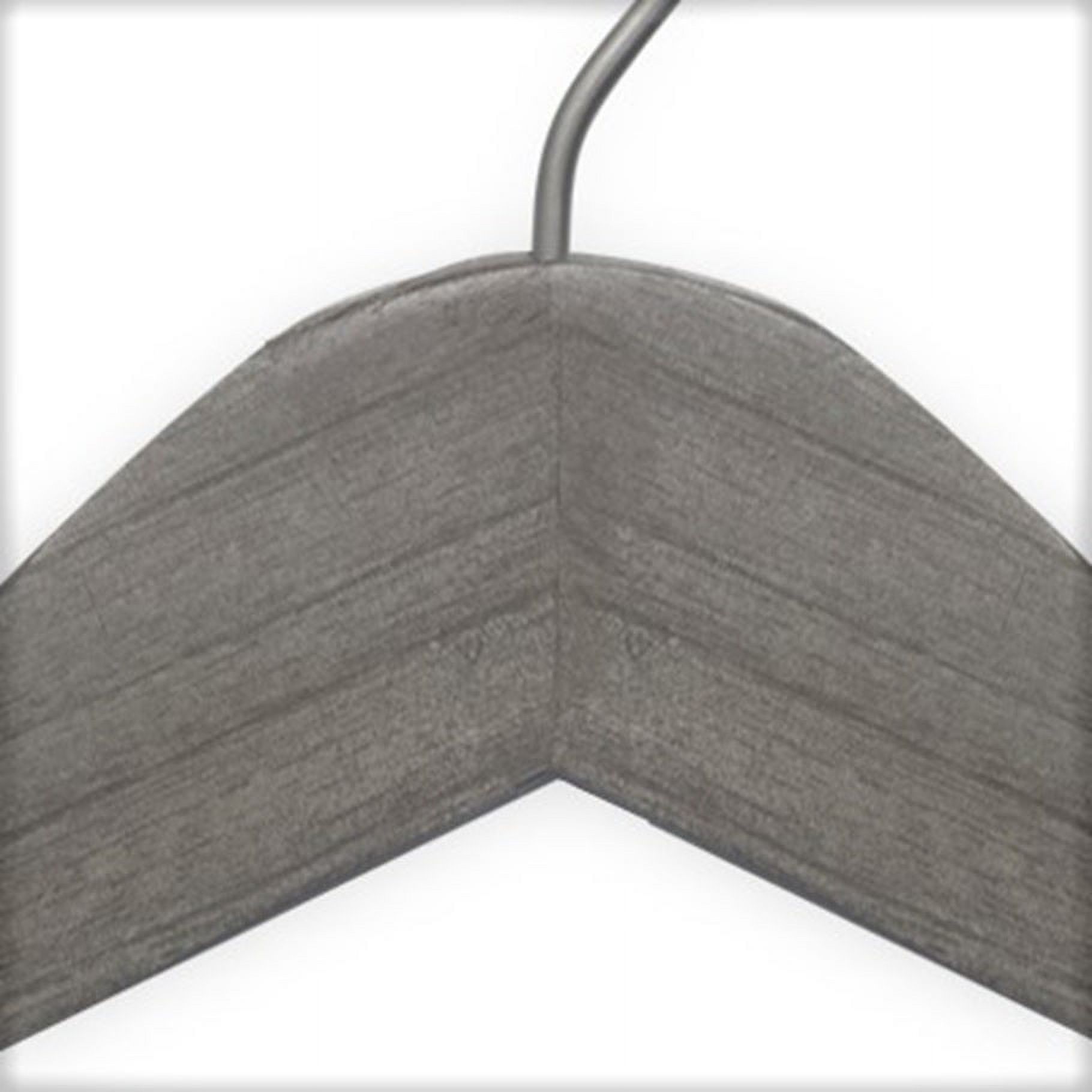 Wooden Suit Hangers - NAHANCO Line - 17" Greywash - Home Use