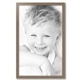 thumbnail image 2 of ArtToFrames 23" x 37" Aged White Gold Picture Frame, 23x37 inch Silver Wood Poster Frame (WOM-2036),  Pack, 2 of 7