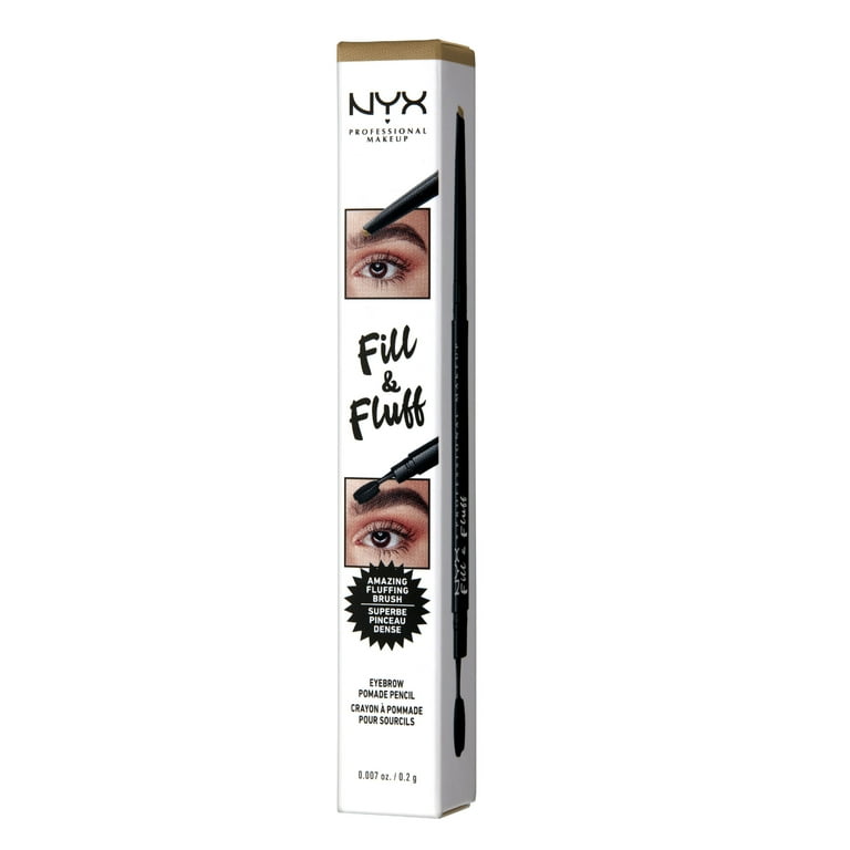 NYX Professional Makeup Fill & Fluff Eyebrow Pomade Pencil, Blonde
