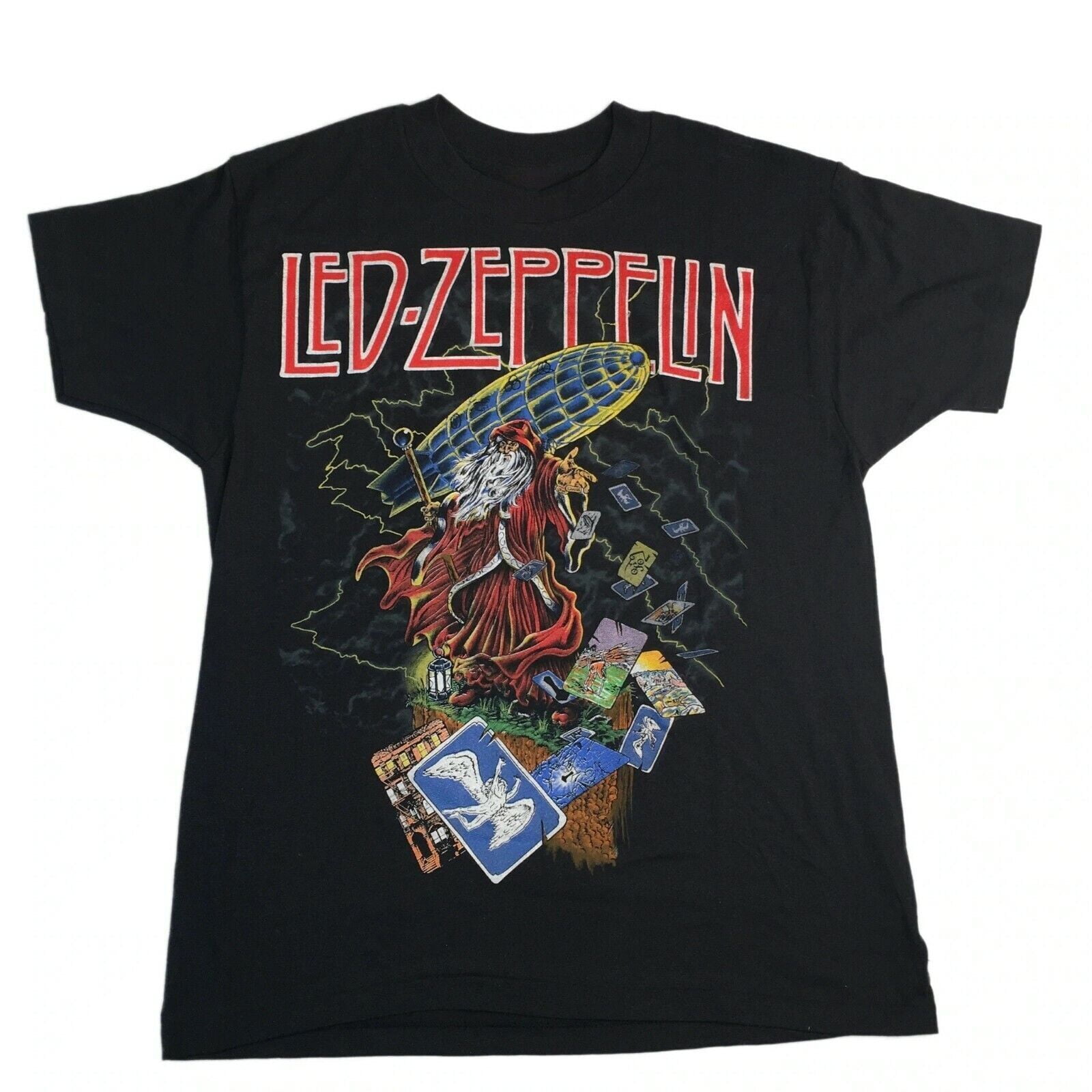 Led-Zeppelin The Hermit ZoSo Wizard 1988 Vintage T-Shirt S-4XL ...
