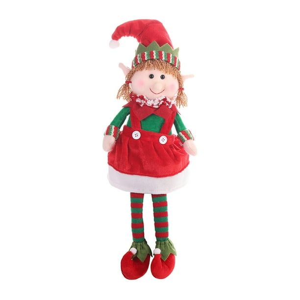 Muñecas navideñas, juguetes para fiestas navideñas, novedosas, mesas festivas, adorables estantes. niña
