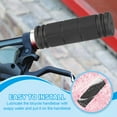 thumbnail image 4 of Uxcell Bike Handlebar Grips, Non-Slip Rubber Bicycle Handle Bar Grip Bright White 3.54"x0.87", 4 of 6