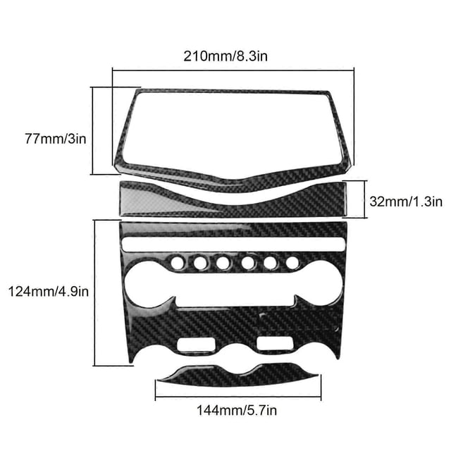 Pair Air Fender Vent Cover Trim for ABT Style Decoration Fit for A7 S7 4K8/A6 S6 C8Glossy Black