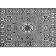 thumbnail image 1 of Ahgly Company Machine Washable Indoor Rectangle Geometric Gray Traditional Area Rugs, 3' x 5', 1 of 1