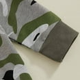 thumbnail image 4 of Odeerbi Toddler Boys Girls Cotton Clothes Fall Winter Outfits Set Camouflage Color Block Long Sleeve Top Set Fashion Comfortable Casual Round Neck Top Print Pants Set Camouflage, 4 of 9
