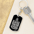 thumbnail image 6 of Stand Firm Faith Corinthians 16:13 Stainless Steel or 18k Gold Premium Swivel Dog Tag Keychain, 6 of 10