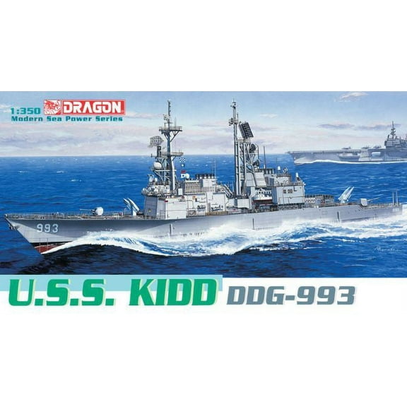 Dragon 1014 1:350 U.S.S. Kidd DDG-993 Ship