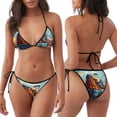 thumbnail image 3 of Balery Colorful Travel Luggage Gear Pijama Estampado Bikini de Dos Piezas para Mujer - Conjunto de Bikini Ajustable Sexy y Cómodo para Playa, 3 of 6