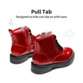 thumbnail image 5 of BURUDANI Kids Glitter Ankle Boots Side Zipper Combat Shoes with Lace-Up for Toddler Little Kid & Big Kid, 5 of 5