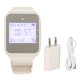 thumbnail image 1 of Reloj Buscapersonas Pantalla LCD Calendario Un botón Alarma Vibración Sistema de llamadas inalámbrico para fábricas de catering Enchufe de EE. UU. Blanco, 1 of 10