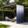 thumbnail image 6 of Waterproof Outdoor Patio Curtain, 78.7x70.9 inch Privacy Grommet Panel for Porch and Pergola, Weatherproof Windproof Drape, Dark Blue, 6 of 6