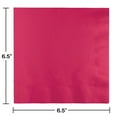 thumbnail image 2 of Party Central Club Pack of 600 Premium 2 Ply Hot Magenta Disposable Luncheon Napkins 6.25", 2 of 2