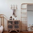thumbnail image 5 of Natural Rattan Nursery Blanket Ladder, Perfect For Hanging Clothes Improving Wardrobe Appearance, Unique Design Rustic Wooden Towel Rack For Bathroom, Durable Not Easy To Deform, 5 of 5