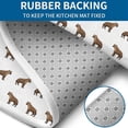 thumbnail image 4 of White Hyena Pattern Bathroom Rugs Sets 3 Piece,Toilet Cover Set,Absorbent Non Slip Bathroom Mats Sets with U-Shaped Contour Rug Toilet Rug Set, 4 of 5
